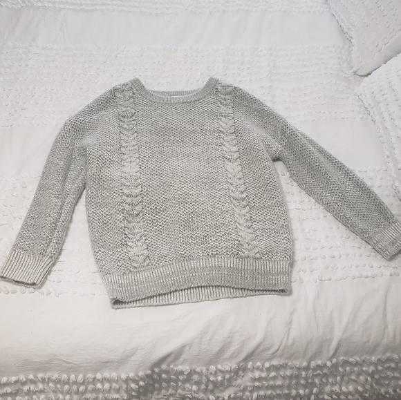 Light grey cable knit sweater - Picture 1 of 2